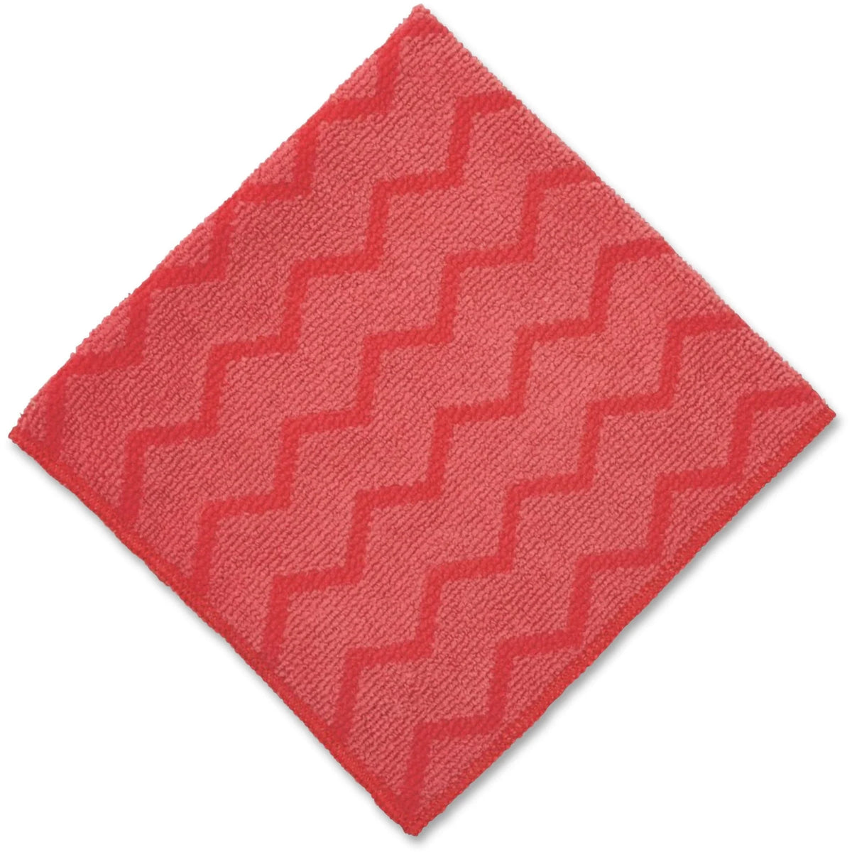 Rubbermaid Commercial HYGEN General Purpose Cloth - Durable 16x16 Red - 12/Carton - Sponges Cleaning Pads & Wipers