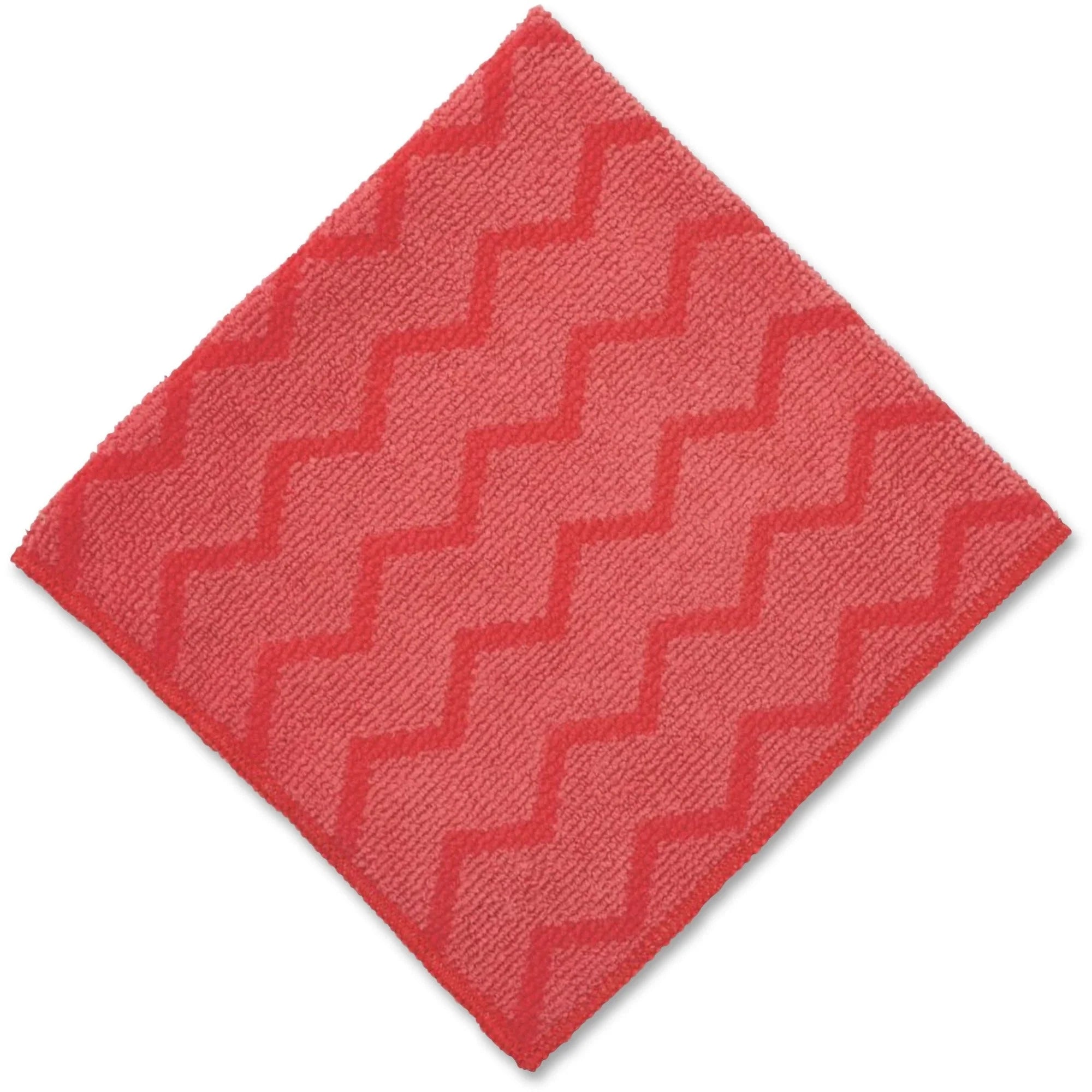 Rubbermaid Commercial HYGEN General Purpose Cloth - Durable 16x16 Red - 12/Carton - Sponges Cleaning Pads & Wipers
