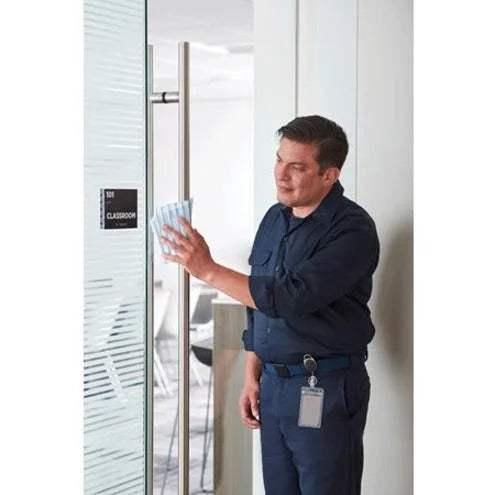 Rubbermaid Commercial HYGEN Microfiber Cloths: Disinfectant Low Linting Built-In Scrubber - Sponges Cleaning Pads &