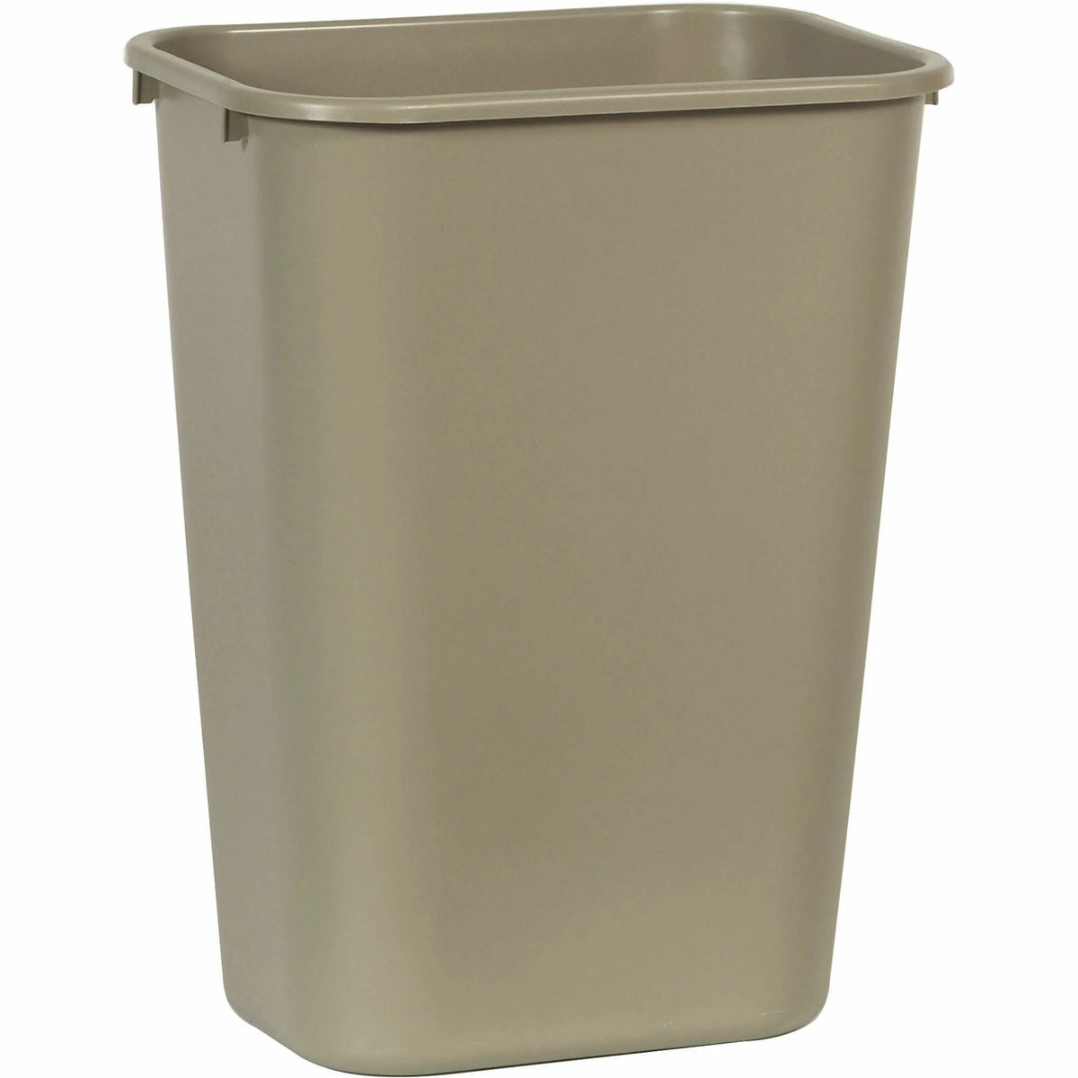 Rubbermaid Commercial Large Deskside Wastebasket - 41 QT Durable Plastic Beige - Waste Containers & Lids