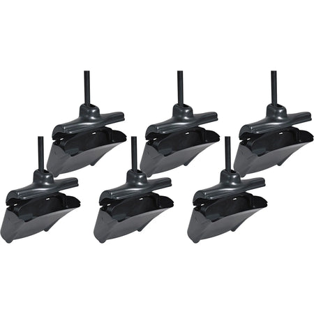 Rubbermaid Commercial Lobby Pro Dust Pan - Plastic Black - 6/Carton - Pans