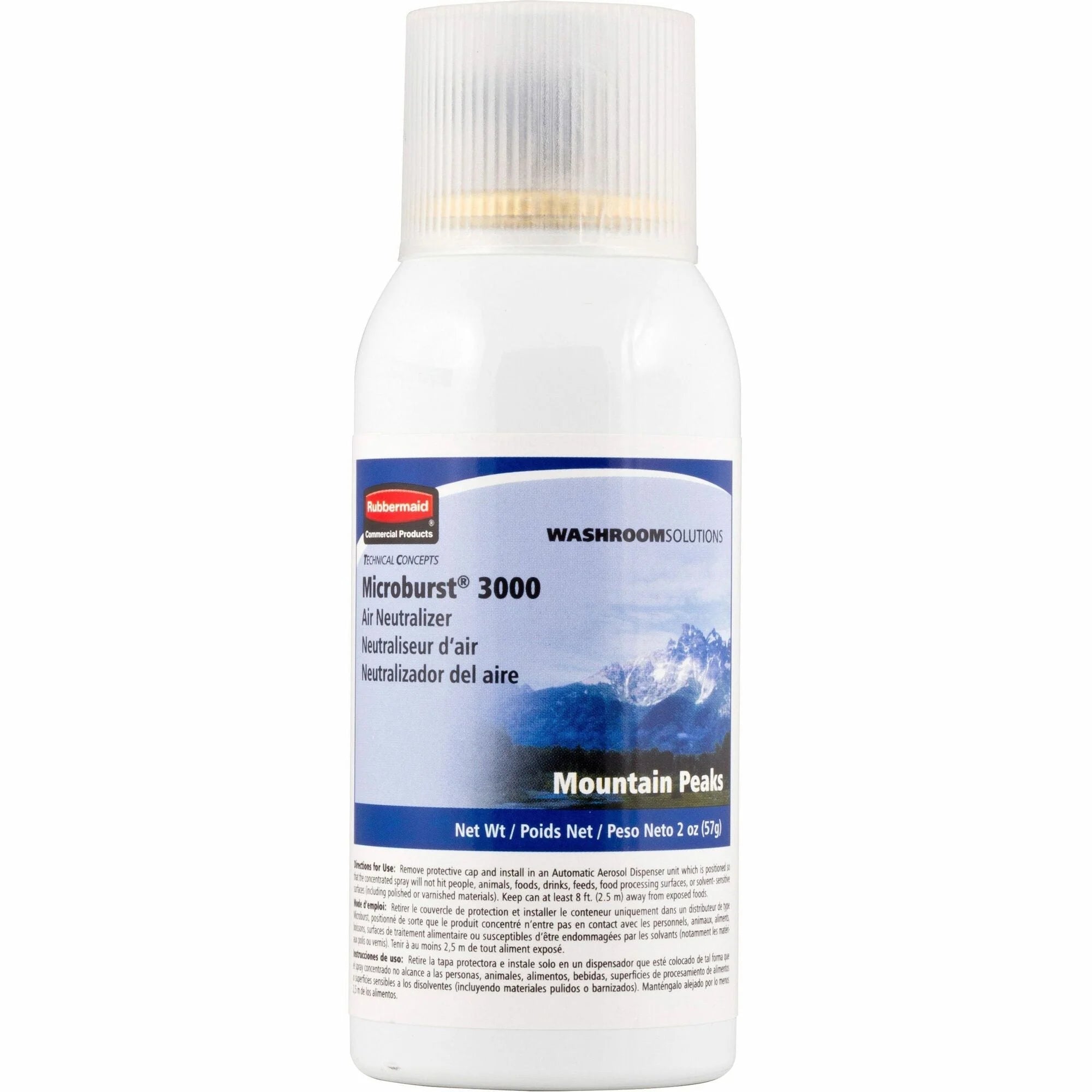 Rubbermaid Commercial Microburst 3000 Mountain Peaks Air Spray - Long Lasting Odor Neutralizer - Fresheners