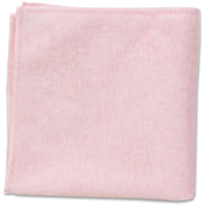 Rubbermaid Commercial Microfiber Cleaning Cloths - Light-Duty Germs & Microbe Remover - Red 24/Bag - Sponges Pads Wipers