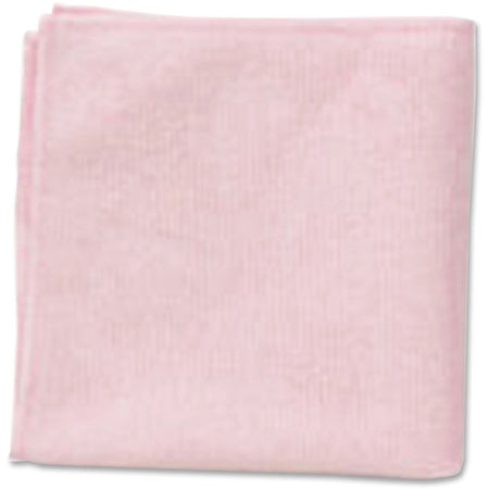 Rubbermaid Commercial Microfiber Cleaning Cloths - Light-Duty Germs & Microbe Remover - Red 24/Bag - Sponges Pads Wipers