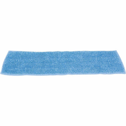 Rubbermaid Commercial Microfiber Damp Mop - 5’’x18’’ - Blue - 1 Each - Mops & Refills