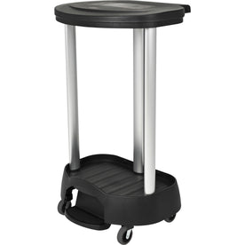 Rubbermaid Commercial Premium Hamper with 4 Casters - Black - Waste Containers & Lids