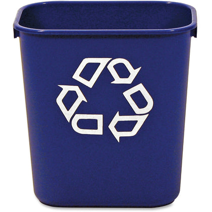 Rubbermaid Commercial Recycling Wastebaskets - Compact & Durable - 3.25 gal - Blue - Bins