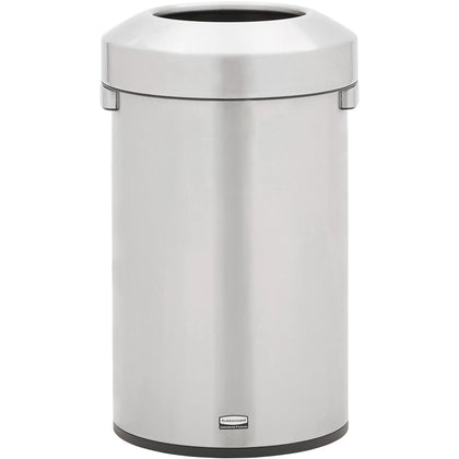Rubbermaid Commercial Refine Waste Container - 16 gal - Stainless Steel - Containers & Lids