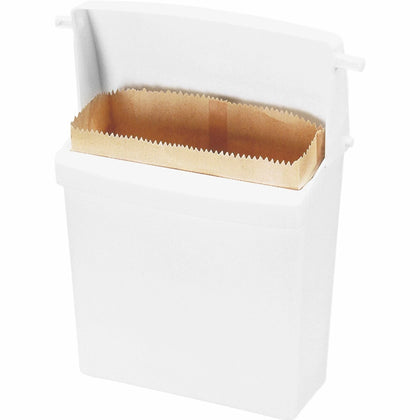 Rubbermaid Commercial Sanitary Napkin Receptacle - Compact & White - Receptacles
