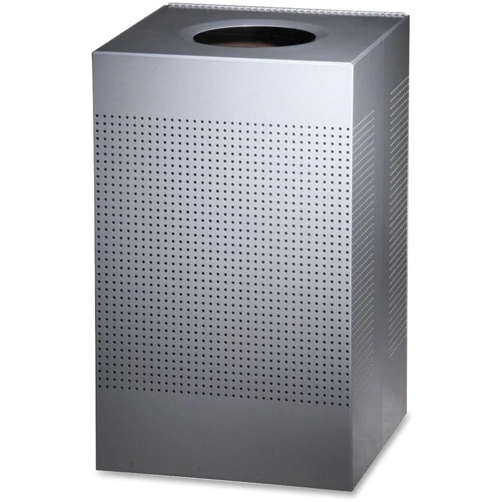 Rubbermaid Commercial Silhouettes Waste Container - 20 Gallon Square Steel Bin - Containers & Lids