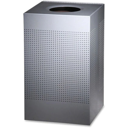 Rubbermaid Commercial Silhouettes Waste Container - 20 Gallon Square Steel Bin - Containers & Lids