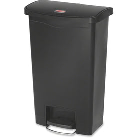 Rubbermaid Commercial Slim Jim 13G Front Step Can - 13 gal Capacity - Waste Containers & Lids