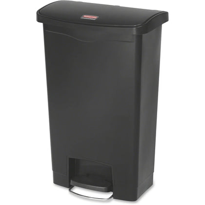 Rubbermaid Commercial Slim Jim 13G Front Step Can - 13 gal Capacity - Waste Containers & Lids