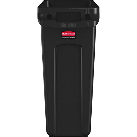 Rubbermaid Commercial Slim Jim 16-Gallon Vented Waste Container - Front