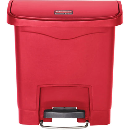 Rubbermaid Commercial Slim Jim 4G Front Step Container - 4 gal - Durable Easy to Clean - Waste Containers & Lids