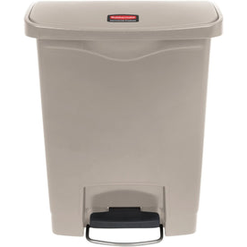 Rubbermaid Commercial Slim Jim 8G Front Step Container - Durable 8 gal Bin - Waste Containers & Lids