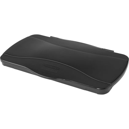 Rubbermaid Commercial Slim Jim Hinged Waste Container Lids - Black (4/Carton) - Containers &