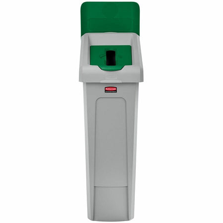 Rubbermaid Commercial Slim Jim Recycling Station 1-Stream Paper, 23 Gal - Front