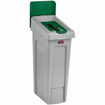 Rubbermaid Commercial Slim Jim Recycling Station - 23 Gal Paper Bin - Bins