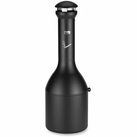 Rubbermaid Commercial Smoking Receptacle - 4.10 gal - Metal - Black - Receptacles