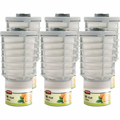 Rubbermaid Commercial TCell Citrus Refill - Odor Neutralizer - 6 / Carton - Air Fresheners