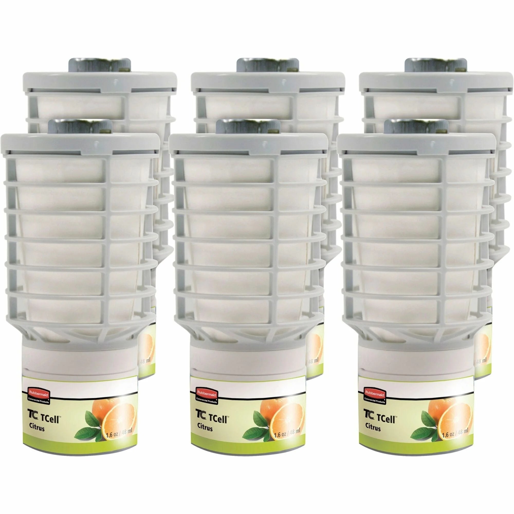 Rubbermaid Commercial TCell Citrus Refill - Odor Neutralizer - 6 / Carton - Air Fresheners