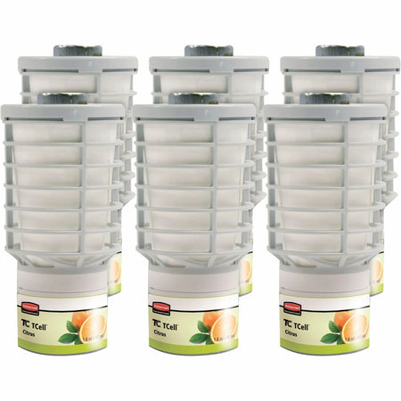 Rubbermaid Commercial TCell Citrus Refill - Odor Neutralizer - 6 / Carton - Air Fresheners
