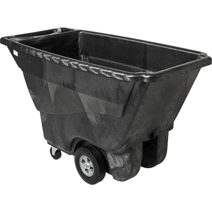 Rubbermaid Commercial Tilt Dump Truck - 850 lb Capacity - Black - Hand Trucks & Dollies