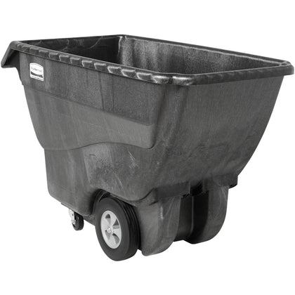 Rubbermaid Commercial Tilt Truck - 1000 lb Capacity - Structofoam - Black - Hand Trucks & Dollies