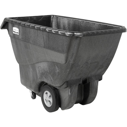 Rubbermaid Commercial Tilt Truck - 1000 lb Capacity - Structofoam - Black - Hand Trucks & Dollies