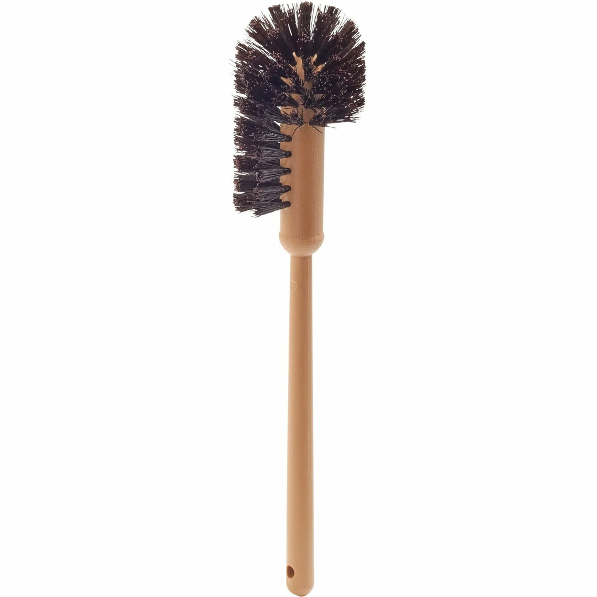 Rubbermaid Commercial Toilet Bowl Brush - Synthetic Bristle - 17’’ Handle - Brown/Yellow - Brushes
