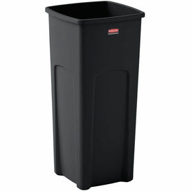 Rubbermaid Commercial Untouchable 23 gal Square Container - Crack Resistant - Waste Containers & Lids