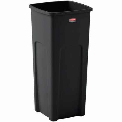 Rubbermaid Commercial Untouchable 23 gal Square Container - Crack Resistant - Waste Containers & Lids