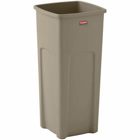Rubbermaid Commercial Untouchable 23 gal Square Container - Crack Resistant - Waste Containers & Lids