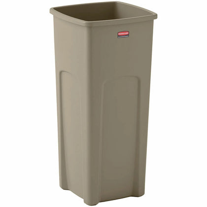 Rubbermaid Commercial Untouchable 23 gal Square Container - Crack Resistant - Waste Containers & Lids