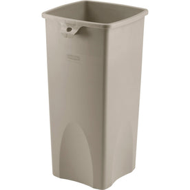 Rubbermaid Commercial Untouchable Square Container - 23 gal - Durable Plastic - Waste Containers & Lids