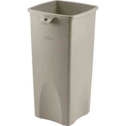 Rubbermaid Commercial Untouchable Square Container - 23 gal - Durable Plastic - Waste Containers & Lids