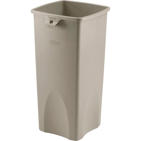Rubbermaid Commercial Untouchable Square Container - 23 gal - Durable Plastic - Waste Containers & Lids
