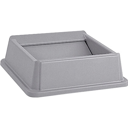 Rubbermaid Commercial Untouchable Swing Top - Gray - 1 Each - Waste Containers & Lids