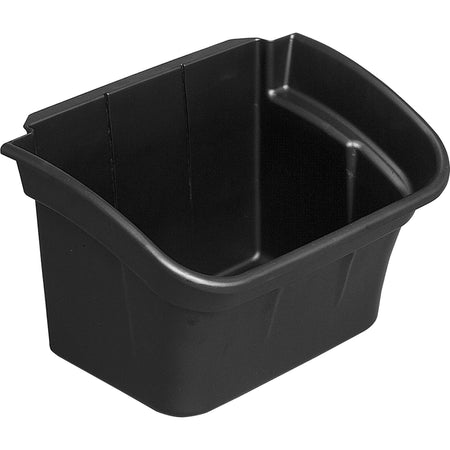 Rubbermaid Commercial Utility Cart with 4-Gallon Bin - Durable Black Plastic - Cleaning/Utility Carts
