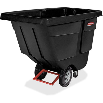 Rubbermaid Commercial Utility Tilt Truck - 450 lb Capacity - Durable Plastic Bin - Cleaning/Utility Carts