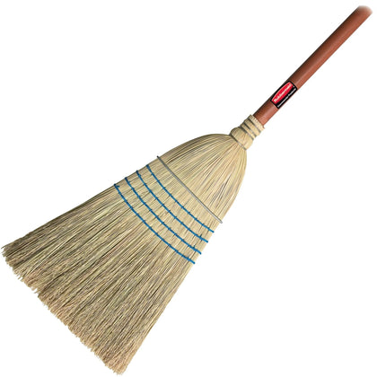 Rubbermaid Commercial Warehouse Corn Broom - Durable 12’’ Brush Face - Brooms & Sweepers