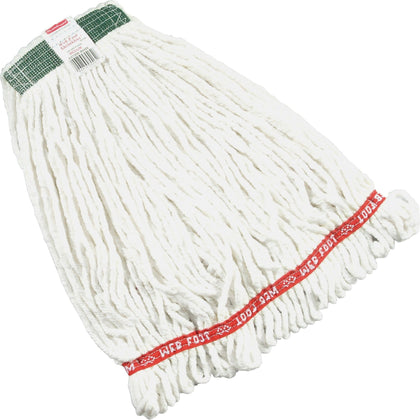 Rubbermaid Commercial Web Foot Shrinkless Wet Mop - Cotton & Synthetic Yarn - Mops Refills