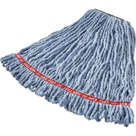 Rubbermaid Commercial Web Foot Wet Mop - Shrinkless & Chemical Resistant - Mops Refills