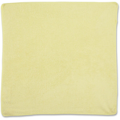 Rubbermaid Commercial Yellow Microfiber Cloth - 16x16 - Germs & Microbes - 24 Pack - Sponges Cleaning Pads Wipers