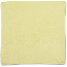 Rubbermaid Commercial Yellow Microfiber Cloth - 16x16 - Germs & Microbes - 24 Pack - Sponges Cleaning Pads Wipers