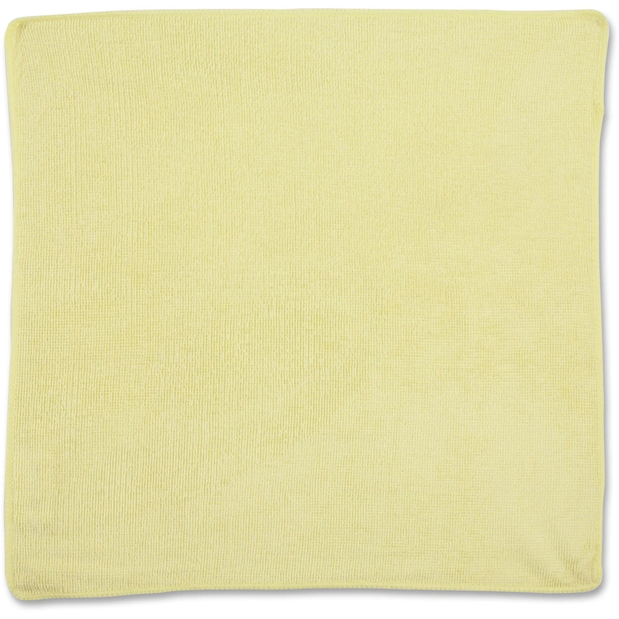 Rubbermaid Commercial Yellow Microfiber Cloth - 16x16 - Germs & Microbes - 24 Pack - Sponges Cleaning Pads Wipers
