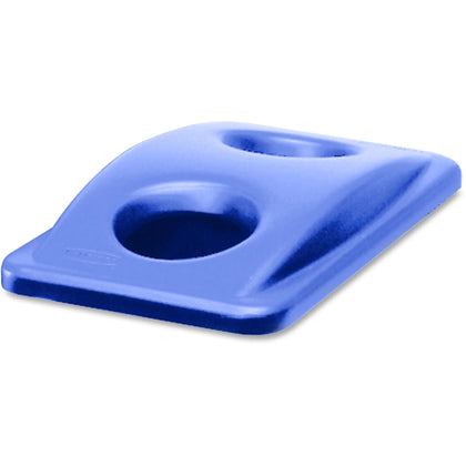 Rubbermaid Slim Jim Recycling Top - Blue - 1 Each - Bins