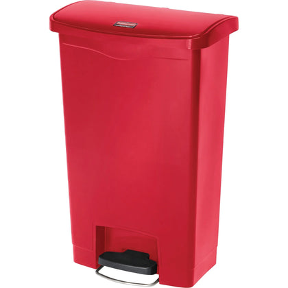 Rubbermaid Slim Jim Step-On Container: Durable 13-gal Bin with Foot Pedal - Waste Containers & Lids