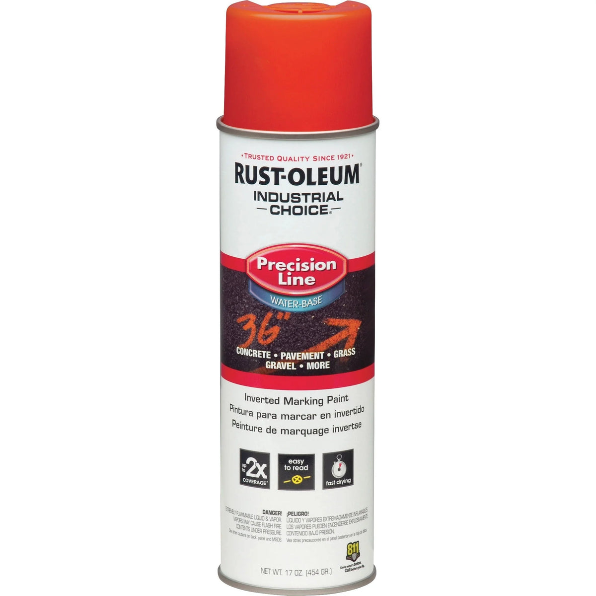 Rust-Oleum Industrial Choice Precision Line Marking Paint - Alert Orange - 17 fl oz